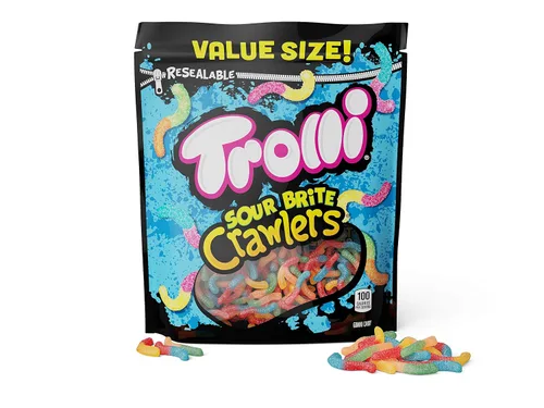 Miniatura 7 de Trolli Sour Brite Octopus (5 libras) y Sour Brite Crawlers Gummy Candy (28.8 oz)