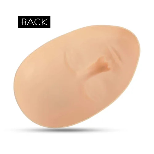 Miniatura 9 de ATOMUS - Cabeza de piel para práctica de tatuajes, base de soporte de piel para entrenamiento de tatuajes faciales, piel falsa de goma suave