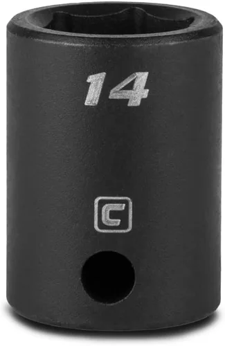 Miniatura 18 de Capri Tools Zócalo de impacto poco profundo de 0.236 in, accionamiento de 3/8 pulgadas, 6 puntos, métrico