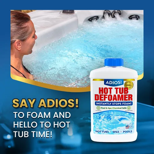 Miniatura 6 de Adios! Antiespumante para bañera de hidromasaje y antiespuma para spa y piscinas, fórmula de silicona rápida y segura, 32 onzas (cuarto de galón)