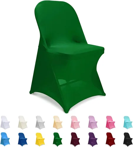 Miniatura 20 de ManMengJi Fundas para sillas plegables amarillas, fundas universales para sillas de 6 piezas, se adaptan a la mayoría de sillas plegables sin