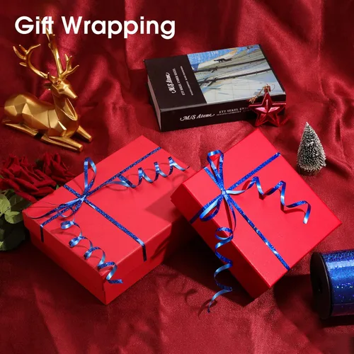Miniatura 3 de Cinta rizadora azul, cinta azul de 500 yardas, cinta rizadora para envolver regalos, cinta de globos, cuerda de globos, cinta rizada, cinta fina