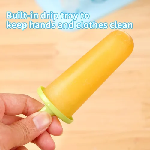 Miniatura 5 de BAKHUK Moldes para paletas de hielo, 3 juegos de moldes para hacer paletas de hielo, con embudo y cepillo, 3 colores, reutilizable, fácil