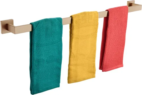 Miniatura 24 de KOKOSIRI Barra de Toalla Individual de 16 Pulgadas, Toallero para Baño o Cocina, Toallero de Pared de Acero Inoxidable SUS304, Cromo Pulido