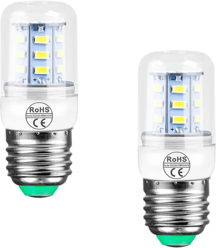 Paquete de 2 bombillas LED D34L de repuesto para refrigerador de 3.5 W compatibles con congelador (110 V-240 V luz blanca) AP6278388 PS12364857