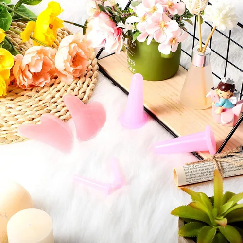 Miniatura 6 de Nuanchu Juego de 4 tazas de masaje de ventosas faciales y tablas de Gua Sha, 2 herramientas de masaje Gua Sha, herramienta facial