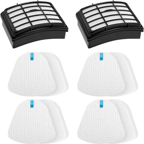 Paquete de 2 + 4 filtros para Shark Vacuum Navigator Lift Away Filtro de repuesto ZU503AMZ NV350 NV351 NV352 NV355 NV356E NV357 NV360 NV370 UV440