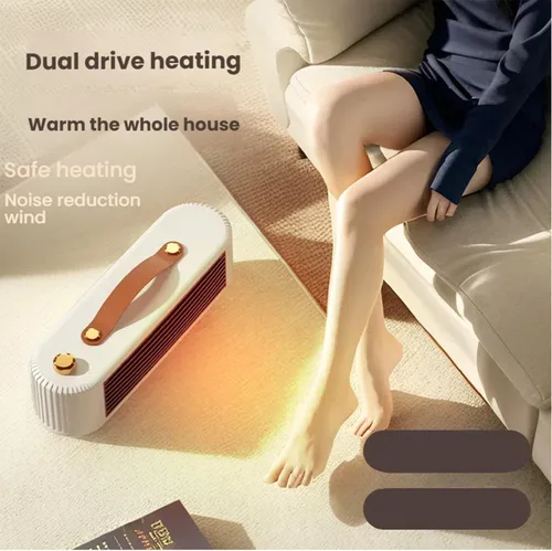 Miniatura 8 de Calentador portátil de calentamiento rápido de 800W, calentador de espacio multifuncional con protección contra sobrecalentamiento ajustable de 2