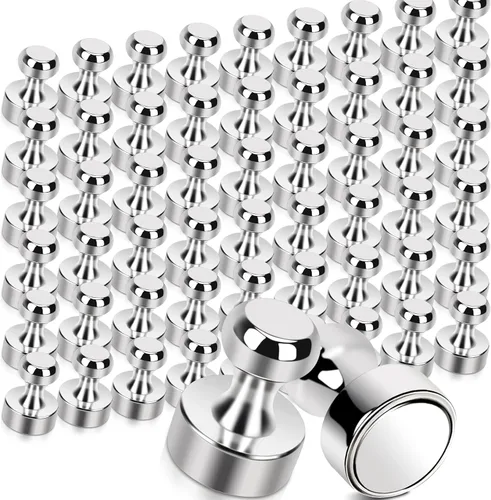 Miniatura 10 de Paquete de 28 imanes de neodimio fuerte de 0.394 x 0.594 pulgadas para pizarra blanca, imanes de tierras raras pequeños imanes magnéticos