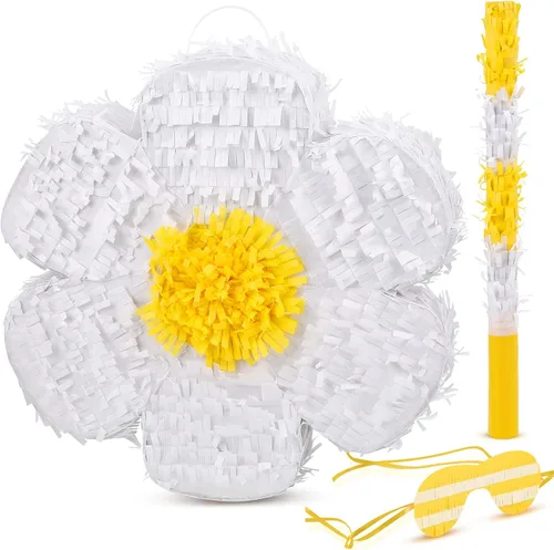 Miniatura 12 de Deekin Pequeña Piñata de Béisbol con Bastón, Venda para los Ojos y Confeti para Suministros de Decoración de Fiesta Temática Deportiva