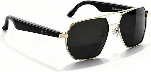 Miniatura 11 de EarlySincere Gafas de sol Bluetooth para hombre y mujer, traducción AI, duración de la batería de 50 horas, protección UV, control de voz, gafas