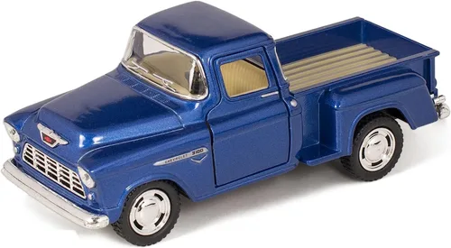 Miniatura 9 de Juego de 4 modelos escala de camioneta Chevy Stepside, escala 1/32, autos de acción de retroceso 4set