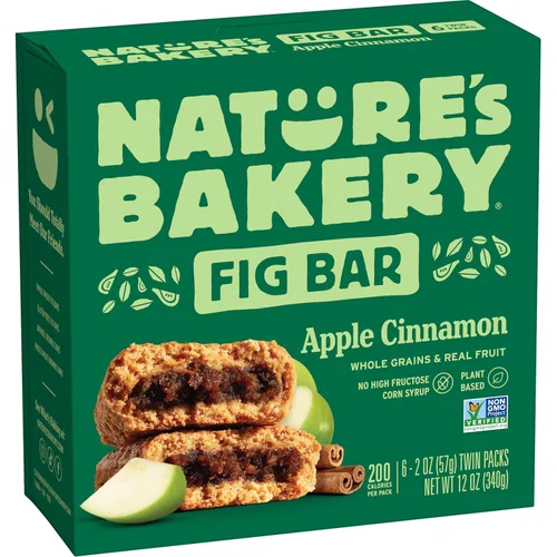 Miniatura 15 de Nature's Bakery Barra de higos, manzana y canela, 2 oz