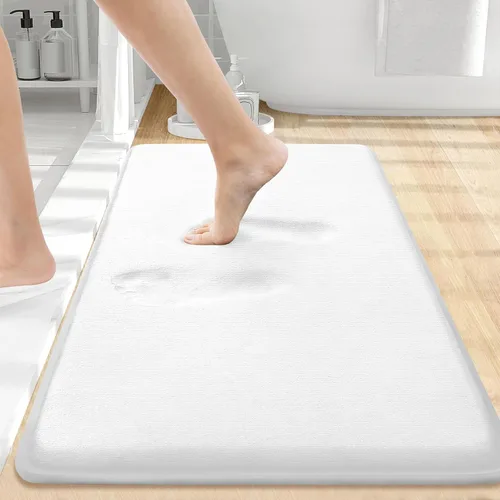 Miniatura 108 de Smiry Tapetes de Baño de Espuma Viscoelástica 36 x 24 pulgadas, Tapetes de Baño Extra Suaves y Absorbentes, Alfombra Antideslizante Lavable
