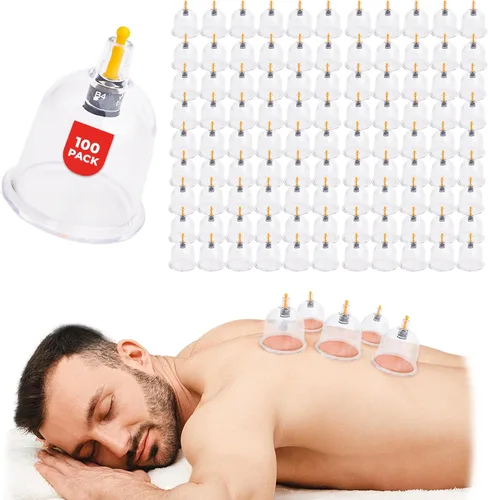 Miniatura 12 de [Paquete de 100 ventosas a granel para terapia de masaje – B1 B2 B3 B4 B5 B6 B7 U4 U5 – B1 (2.95 pulgadas) – Juego de terapia profesional al por