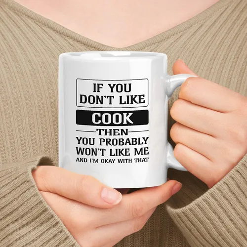 Miniatura 172 de Regalo de feliz cumpleaños para sandwichera. Taza de cerámica blanca de 11 onzas y 15 onzas con texto en inglés «If You Don't Like Me»