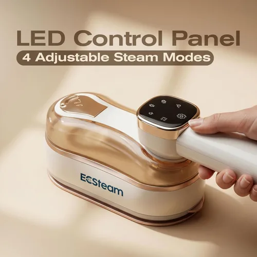 Miniatura 6 de Vaporizador para ropa y plancha 2 en 1, vaporizador portátil de mano y plancha de vapor de viaje para ropa, calentamiento rápido de 1200 W, 20