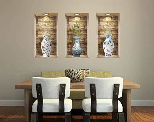 Miniatura 2 de NR1 - Juego de calcomanías de pared 3D, decoración de pared 3D, calcomanías de pared para sala de estar, calcomanías de pared para dormitorio