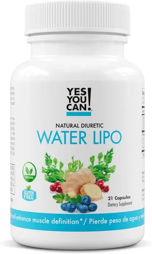 ¡Sí puedes! Píldoras de Lipo de Agua Natural - Limpieza Diurética con Electrolitos y Vitaminas - Ayuda con la Retención de Líquidos - Sin Gluten, 21