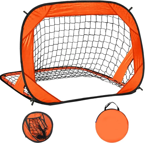 EVERRUSH Porterías de Fútbol Desplegables con Redes para Patio Trasero Playa Entrenamiento de Fútbol Mini Portátil Plegable Ligera Interior y
