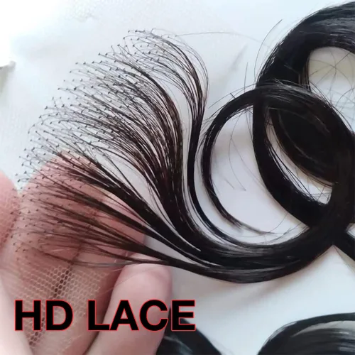 Miniatura 5 de Celebrity Bordes de pelo de bebé, encaje HD, cabello humano transparente, línea de cabello invisible reutilizable, borde instantáneo, rayas