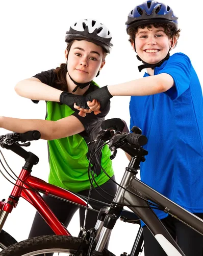 Miniatura 6 de Boao 3 pares de guantes de medio dedo para niños guantes de deporte antideslizantes de gel para niños Ciclismo de montar en bicicleta, azul, gris