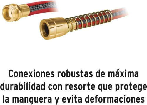 Miniatura 2 de Manguera 1/2 ', cuatro capas súper reforzadas, conexiones metálicas, 65.6 ft