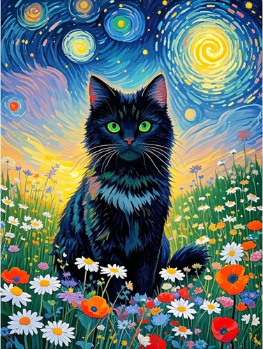 Miniatura 5 de Paquete de 6 pinturas de cóctel retro por números para adultos principiantes, vintage fácil de pintar por números sobre lienzo, kit de pintura al