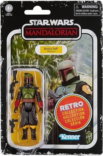 Miniatura 2 de STAR WARS Retro Collection Boba Fett (Morak) Juguete de 3.75 pulgadas, figura de acción coleccionable The Mandalorian, juguetes para niños de 4 años