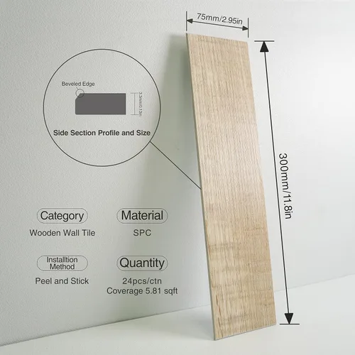 Miniatura 2 de COLAMO Pelar y Pegar Azulejos para Salpicaduras, Paneles de Shiplap Falsos de Atenas Gris Oscuro Gruesos de 1 Pieza, Paneles de Madera Autoadhesivos