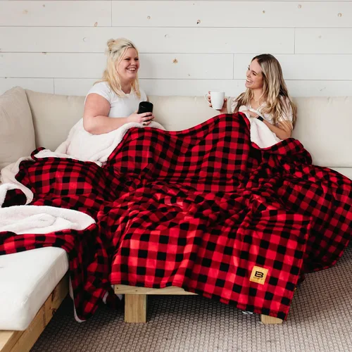 Miniatura 10 de Big Blanket Co Original Stretch Ballerina - Manta gigante extra grande de 6 x 6 pies, suave, elástica, lavable a máquina, se adapta a toda la familia