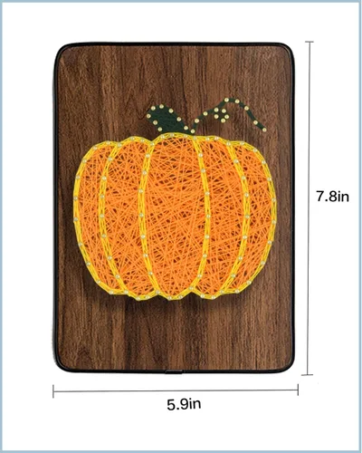 Miniatura 3 de BAZIMA - Kit de arte de cuerda para principiantes, kit de manualidades de calabaza, regalo único, kit de manualidades para vacaciones