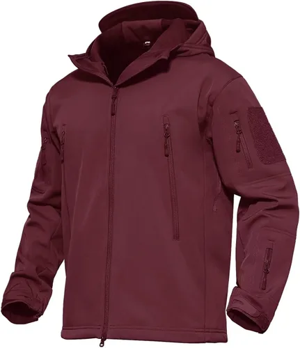 Miniatura 10 de MAGCOMSEN Chaqueta táctica para hombre, impermeable, con forro polar, para esquí, nieve, invierno, cortavientos