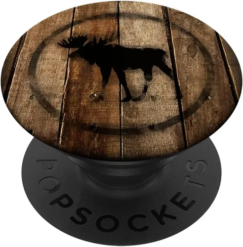 Miniatura 6 de PopGrip PopSockets de alce negro con borde: agarre intercambiable para teléfonos y tabletas PopSockets MagSafe PopGrip para iPhone