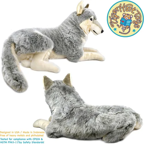 Miniatura 5 de TigerHart Winry El Lobo - Perro de peluche suave de 27 pulgadas (sin incluir la medida de la cola)