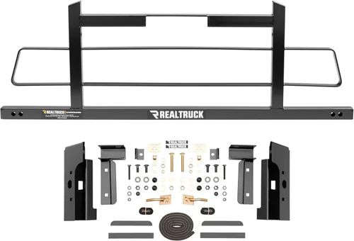Miniatura 22 de Kit de hardware RealTruck BACKRACK para uso con tapa de remolque de perfil bajo, negro, sin perforación 40120 Compatible con Chevrolet/GMC