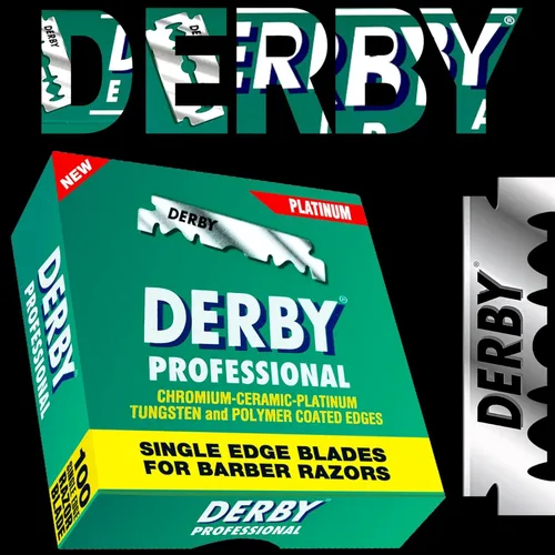 Miniatura 4 de Derby Cuchillas de afeitar profesionales de un solo filo, 100