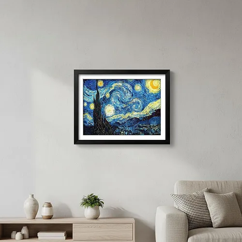 Miniatura 4 de NIHO-JIUMA Van Gogh Noche Estrellada Kits de Pintura de Diamante 5D, Arte de Diamante DIY Taladro Completo para Regalo para Adultos y Adolescentes