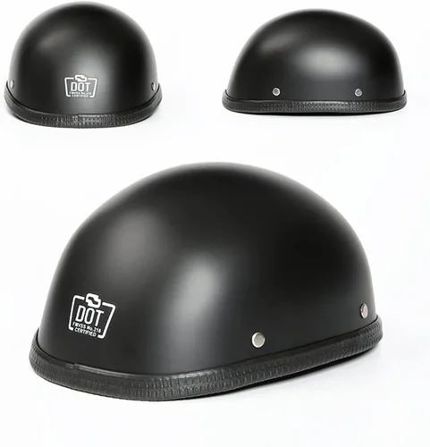 Miniatura 2 de Casco abierto ligero y transpirable para motocicleta, aprobado por DOT/ECE, casco de motocicleta vintage, unisex, para adultos, Street Cruiser