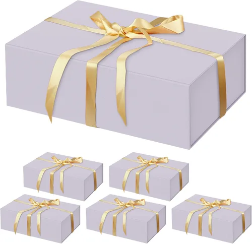 Miniatura 22 de HavrePac Paquete de 4 Cajas de Regalo Grandes 35x23x11 cm Cajas de Regalo de Lujo con Tapas, Caja de Regalo con Cierre Magnético para Empaquetado