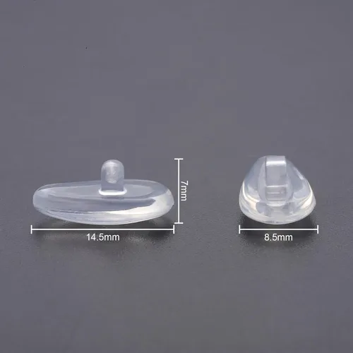 Miniatura 3 de Clear Soft Silicone Replacement Nose Pads for Oakley Tincup OX3184Conductor 6 OO4106Conductor 8 OO4107Savitar