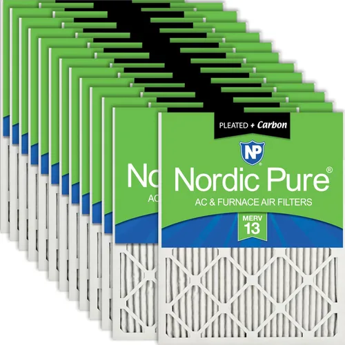 Miniatura 43 de Nordic Pure Filtros de aire para horno MERV 6 de 18 x 25 x 1 pulgadas (tamaño real: 17 1/2 x 24 1/2 x 3/4), color verde poliéster MERV 6, reduce