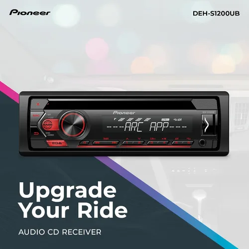 Miniatura 2 de Pioneer DEH-S1200UB Receptor de CD de 1 DIN - USB, AUX, reproducción FLAC, radio AM/FM, salida de 50 W x 4, MIXTRAX, cara desmontable, ecualizador