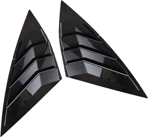 ITrims Accesorios de coche para Volkswagen Jetta MK7 2019 2020 - Rejillas de ventana lateral de automóvil, cubierta de ventilación, obturador, Fibra