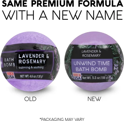 Miniatura 8 de Nature's Beauty Paquete múltiple de bombas de baño de lavanda y romero – Bomba de baño de spa de lujo para ayudar a calmar, calmar + revivir la piel