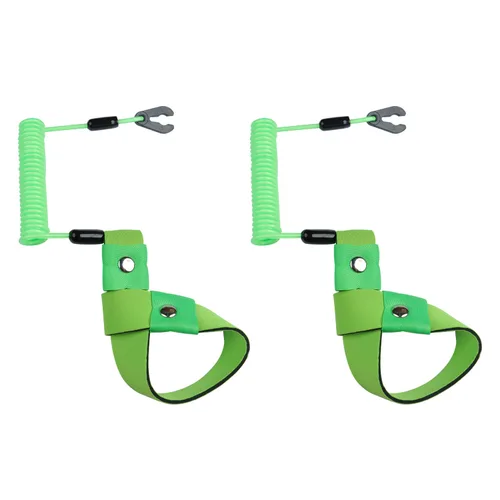 Miniatura 14 de 2 cordones para interruptor de apagado para lancha, correa de muñeca de repuesto EW2-68348-00-00 para Yamaha Marine motor fuera de borda de Azul