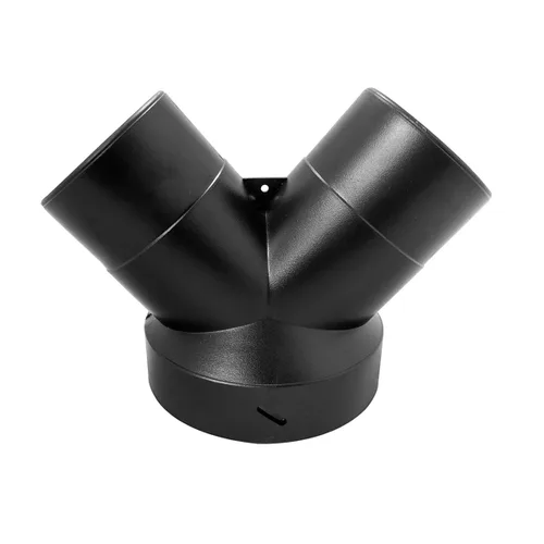 Miniatura 8 de POWERTEC 70275 Montaje de recolección de polvo de 3 vías con diseño en forma de Y para manguera y puño de 4 pulgadas