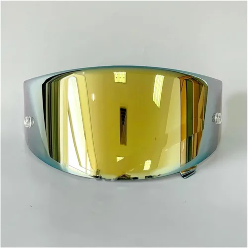 Accesorios de motocicleta Casco Visera Shield Lens Full Face para Cascos para Moto para KYT para KYT para NFR para NX, varios colores Dorado