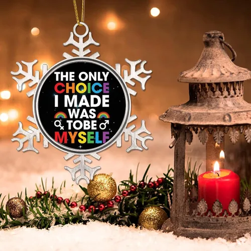 Miniatura 3 de Adornos de orgullo LGBT arcoíris para árbol de Navidad, progreso LGBTQ, orgullo arco iris, adornos de Navidad gay lesbianas, orgullo gay, recuerdo