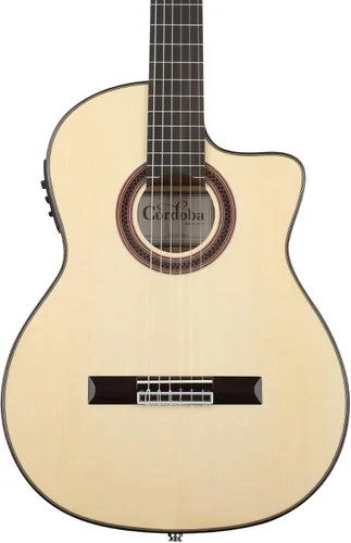 Miniatura 8 de Cordoba GK Studio Limited Cutaway Flamenco Guitarra acústica electroeléctrica de cuerdas de nailon, Serie Iberia